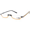 Leichte Kunststoff - Brillenfassung BoDe 1041 C38 in Schwarz/Gelb mit Federscharnier