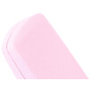 Stabiles Brillenetui "Jura Pastell" aus recyceltem PET mit Metallscharnier in einem leuchtenden Pink
