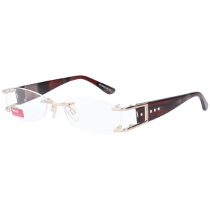 Schicke Brillenfassung BI 8907-10 ohne Rahmen in gold/...