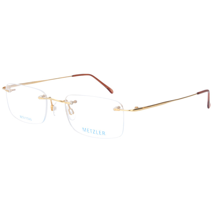 Schlichte Metall - Brillenfassung Metzler 1699 120  in Gold