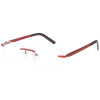 Filigrane Randlos - Brillenfassung SUNOPTIC  SO 233F 53/18-140 in Rot