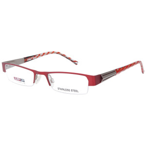 Moderne Brillenfassung JumpUp BI 2719-10 in Rot mit...