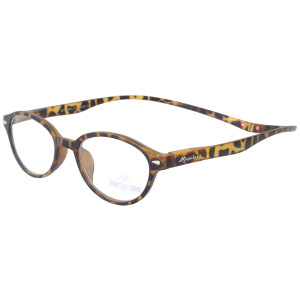 Lesebrille MR61 mit Magnetbügelenden und transparentem Stecketui in individueller Stärke