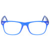 Auffällige Kunststoff - Brillenfassung SO AK48E in Blau mit Federscharnier