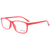 Schicke Lesebrille / -hilfe MR62 mit Federscharnier aus Kunststoff in Rot Glanz + 1,50 dpt