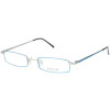 Brillenfassung für Herren Essilor | Instruments aus Metall in silber/ blau