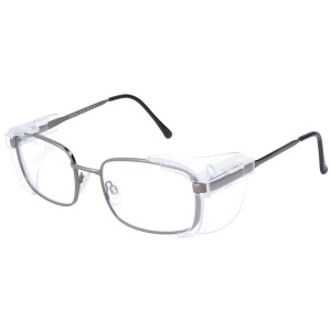 Moderne Schutzbrille aus Metall mit individueller...