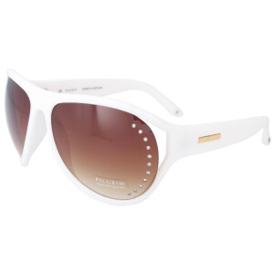 Sportliche Sonnenbrille PILGRIM 702-000 in Weiß mit...