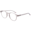 Extra flache Lesebrille MR52 aus Kunststoff mit Federscharnier und Etui in Beige + 2,50 dpt