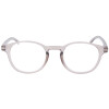 Extra flache Lesebrille MR52 aus Kunststoff mit Federscharnier und Etui in Beige + 3,00 dpt