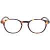 Extra flache Lesebrille MR52 aus Kunststoff mit Federscharnier und Etui in Havanna + 1,00 dpt