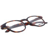 Extra flache Lesebrille MR52 aus Kunststoff mit Federscharnier und Etui in Havanna + 1,00 dpt