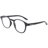 Extra flache Lesebrille MR52 aus Kunststoff mit Federscharnier und Etui in Schwarz + 2,00 dpt