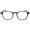 Extra flache Lesebrille MR52 aus Kunststoff mit Federscharnier und Etui in Schwarz + 3,00 dpt