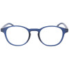 Extra flache Lesebrille MR52 aus Kunststoff mit Federscharnier und Etui in Blau + 3,00 dpt
