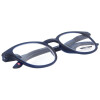Extra flache Lesebrille MR52 aus Kunststoff mit Federscharnier und Etui in Blau + 3,50 dpt