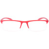 Klassische Lesebrille MR81 aus Kunststoff mit Federscharnier und Etui in Rot + 2,00 dpt
