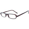 Schmale Lesebrille R65 aus Kunststoff mit Federscharnier in Havanna + 1,00 dpt
