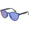 Stylische Montana Eyewear Kunststoff - Sonnenbrille MS46  in Schwarz mit blauen Gläsern