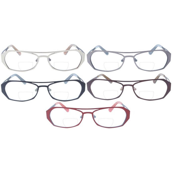Attraktive Damen - Bifokalbrille Guys Only "3114" aus Metall mit individueller Stärke