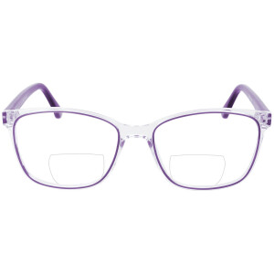 Transparente Bifokalbrille LILO aus Kunststoff & tollen Farbakzenten in individueller Sehstärke