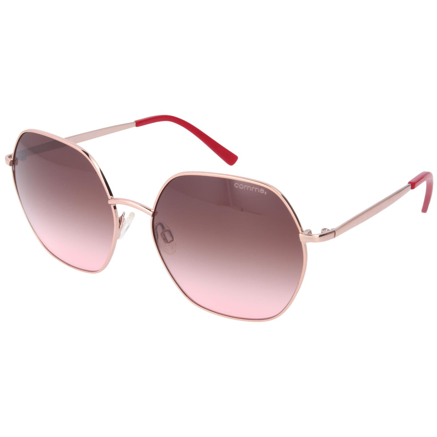 Comma Sonnenbrille CO 77093 70 in Rosegold mit braun-rose Tönung 