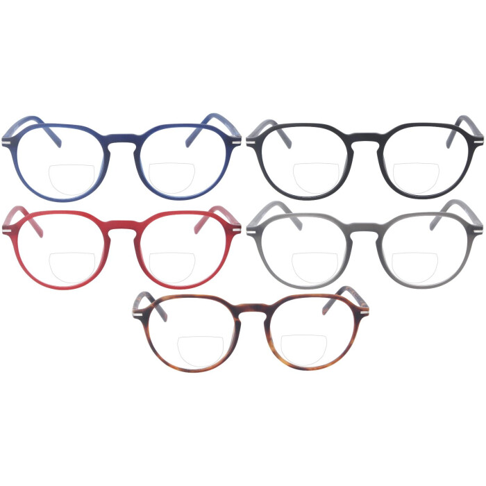 Moderne Bifokalbrille MARLON aus Kunststoff in kräftigen Farben und in individueller Sehstärke