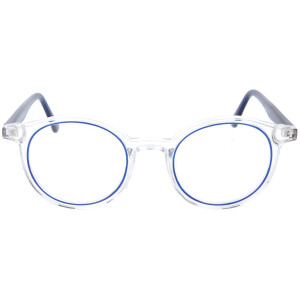 Transparente Fernbrille GWENDA aus Kunststoff mit Farbakzenten in individueller Sehstärke