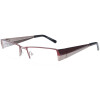 Stylische Lesebrille Guys Only 3139-650 aus Metall mit individueller Stärke in Bordeaux / Silber