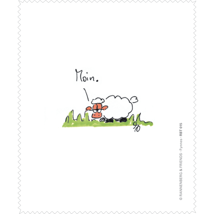 Brillenputztuch / Microfasertuch von Rannenberg & Friends "Moin"