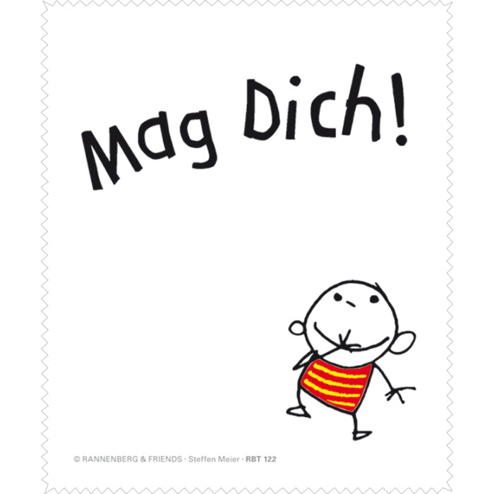 Brillenputztuch Mag Dich! 15x18cm Rannenberg & Friends