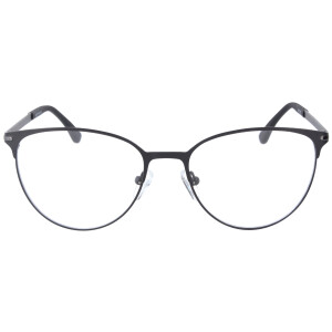 Schlichte Edelstahl - Officebrille / Arbeitsplatzbrille BECKY im Cateye - Look in Sehstärke