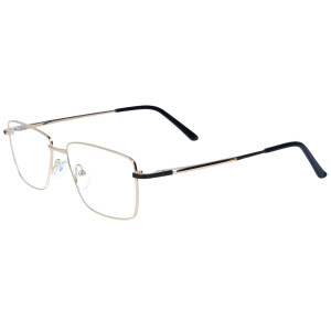 Klassische Officebrille / Arbeitsplatzbrille ARTHUR aus Metall mit Federscharnier in Sehstärke