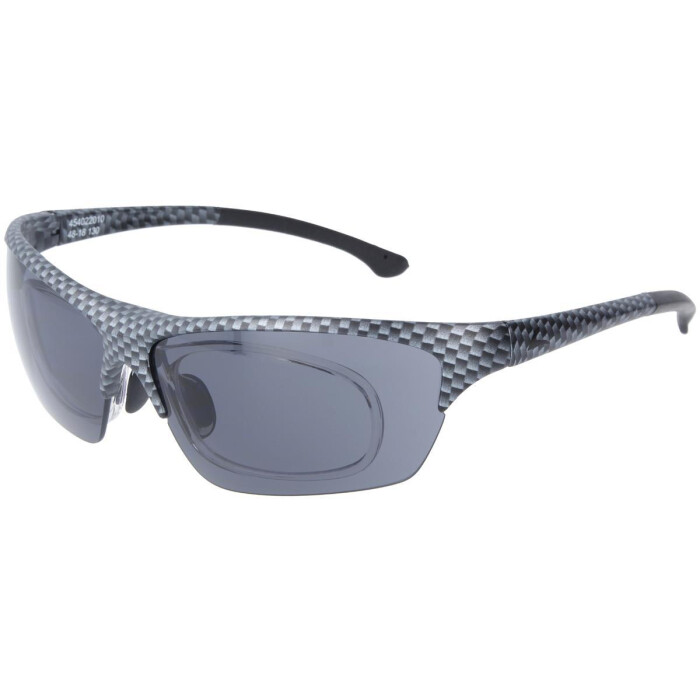 Sonnenbrille / Sportbrille mit Wechselscheiben und Verglasungsclip Leader Trail  in Matt - Carbon