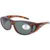 Hochwertige Montana Sonnenbrille / Überbrille " Havanna matt + Grün"