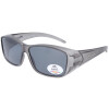 Polarisierende Montana Sonnenbrille / Überbrille FO4D inklusive Etui in Grau Matt - Grau