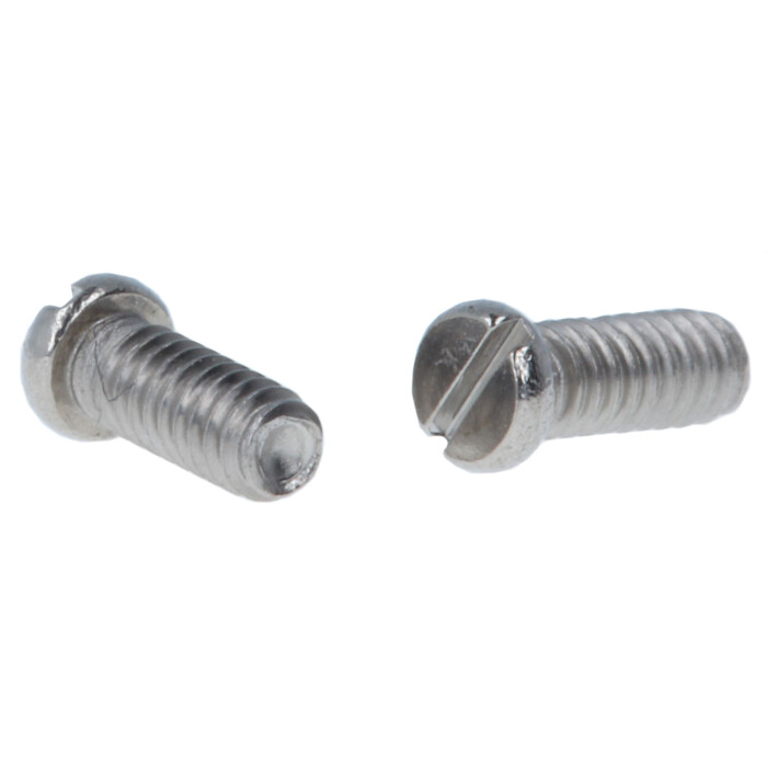 Scharnierschrauben, Schließblockschrauben für Brillen Blank 1,4 mm x 3,1 mm Schlitz