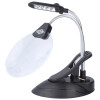 Leistungsstarke Tischlupe mit LED-Licht und mit 2- und 4- fach Vergrößerung