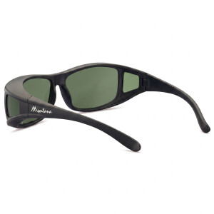 Polarisierende Montana Sonnenbrille / Überbrille FO5A inklusive Etui in Schwarz Matt - Grün