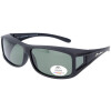 Polarisierende Montana Sonnenbrille / Überbrille FO5A inklusive Etui in Schwarz Matt - Grün