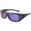 Polarisierende Montana Sonnenbrille / Überbrille FO5E inklusive Etui Schwarz - Blau