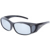 Polarisierende Montana Sonnenbrille / Überbrille MFO1D inkl. Etui in Schwarz Matt - Silber