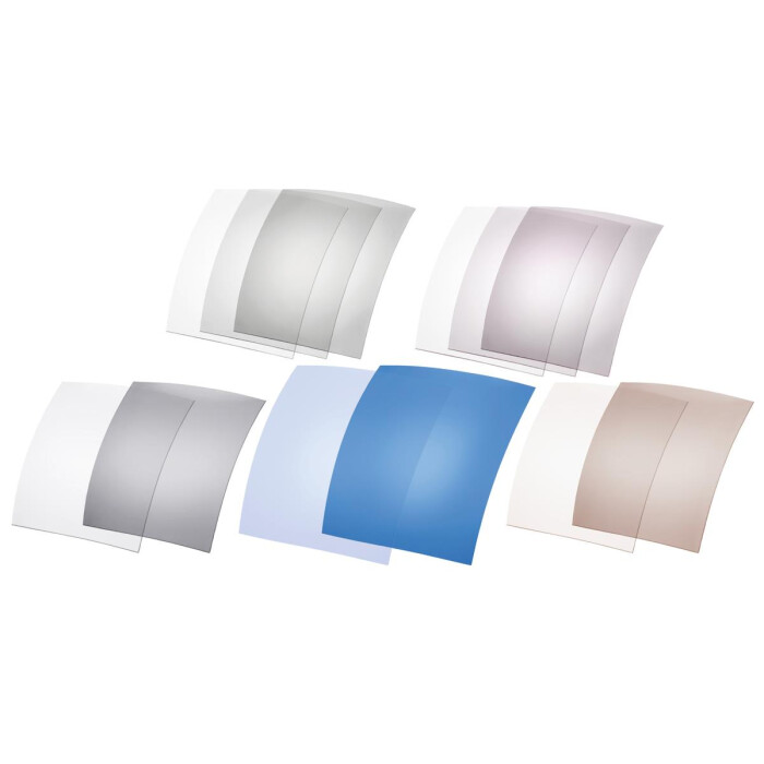 2 x Photochromatische Folien / Plangläser / selbstttönende Ersatzgläser  für Brillen zum selber zuschneiden UV400