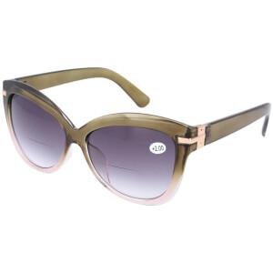 Stylische Bifokal-Sonnenbrille BRUNHILDE mit großem Leseteil in 3 schicken Farben