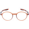 Runde Kunststoff-Lesebrille CASPAR mit auszieh- und verbindbaren Bügelenden Orange + 1,50 dpt