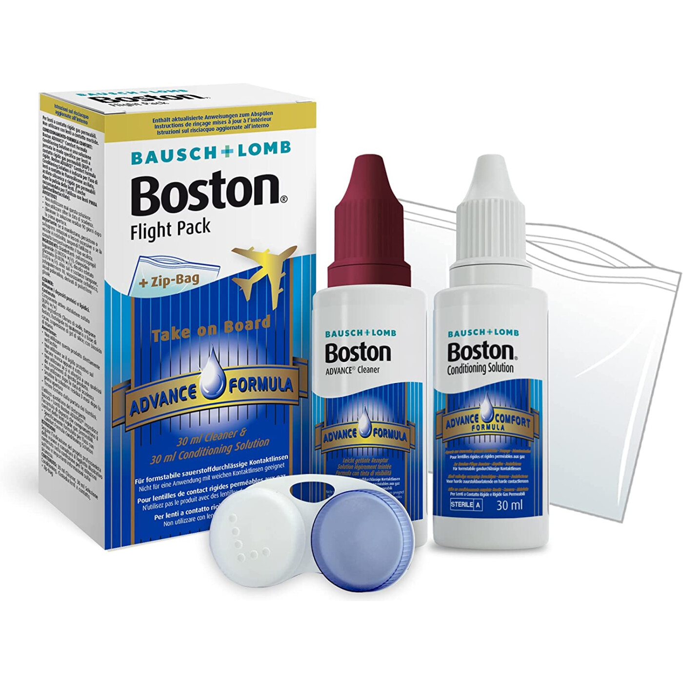 Bausch und Lomb Boston Advance Flight Pack für harte Linsen: je 1 x 3