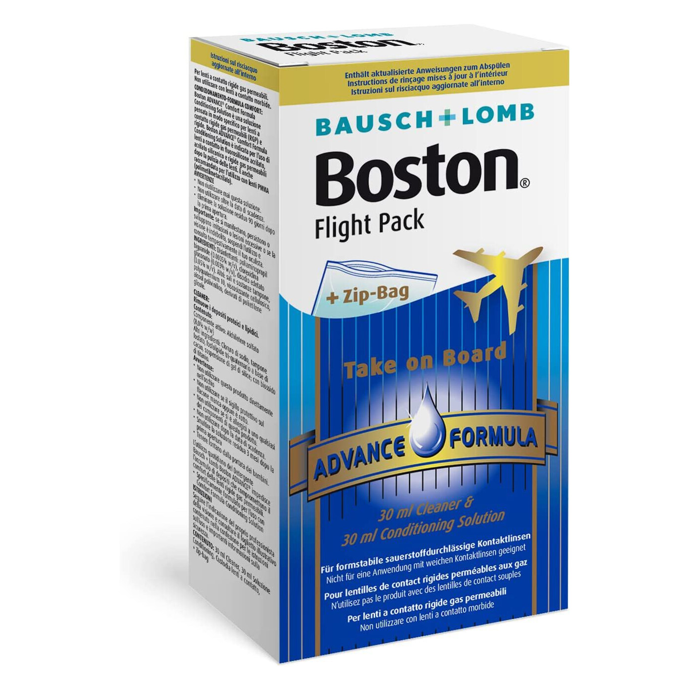 Bausch und Lomb Boston Advance Flight Pack für harte Linsen: je 1 x 3