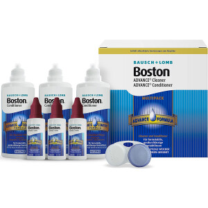 Bausch und Lomb Boston Advance Flight Pack  für harte Linsen: je 1 x 30 ml Reiniger und Aufbewahrung mit Zipper-Tüte