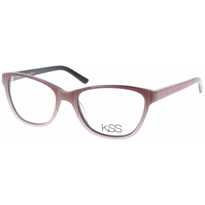 Auffällige Kunststoff-Brillenfassung KISS KIS050 003 in Braun