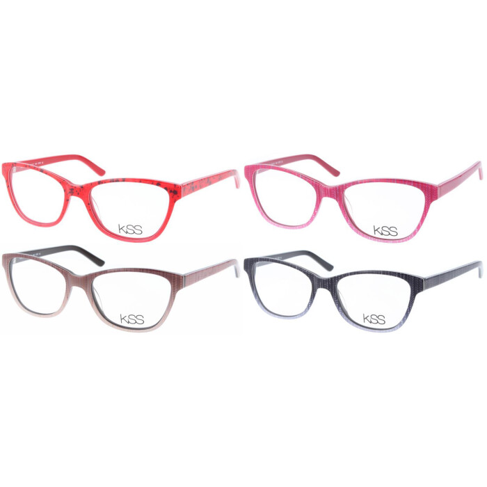 Auffällige Kunststoff-Lesebrille KISS in Cateye-Form mit individueller Stärke